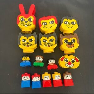 Vintage Lego Duplo Animal and Character Building Blocks
